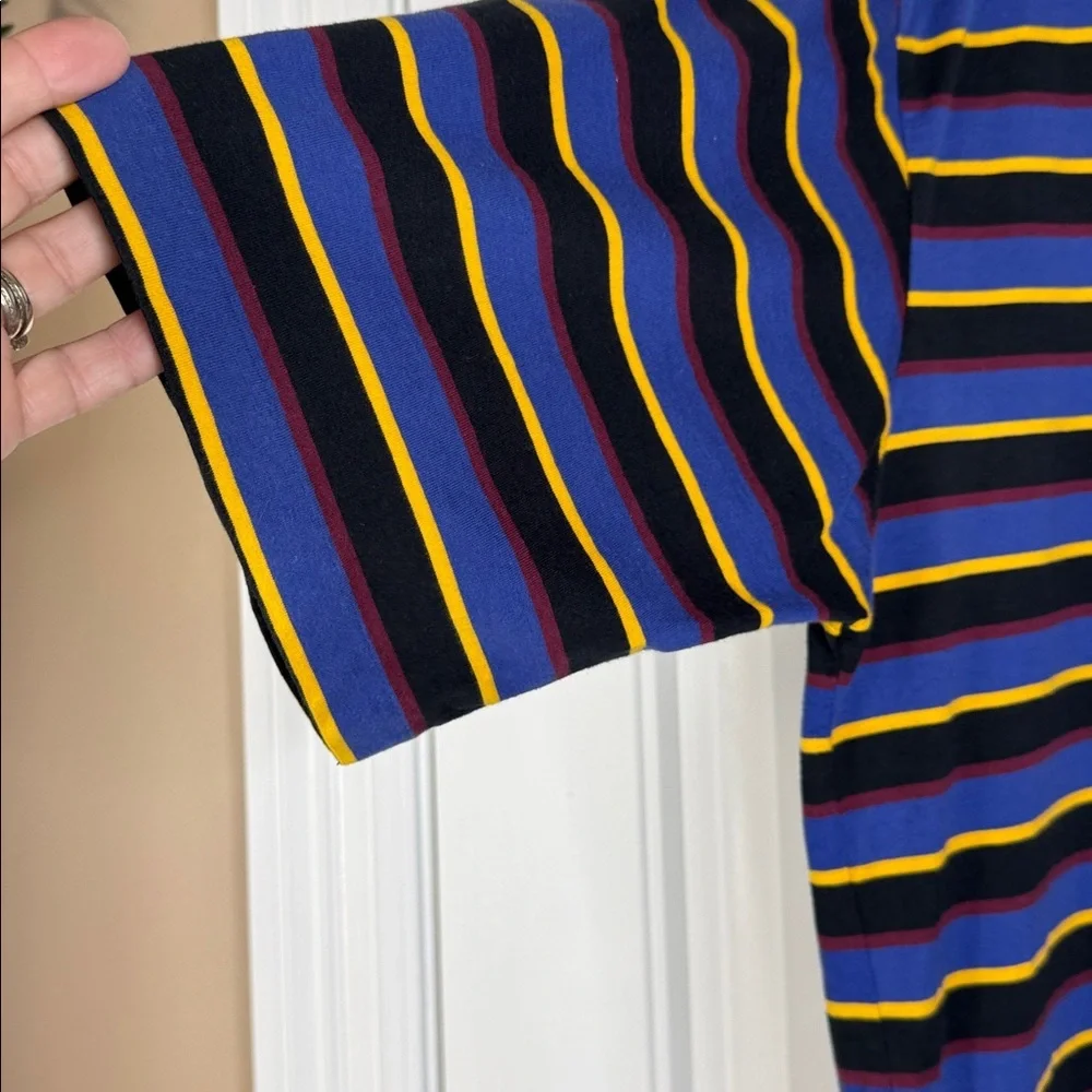 VTG POLO RALPH LAUREN Mens XL Multicolored Striped Polo Shirt